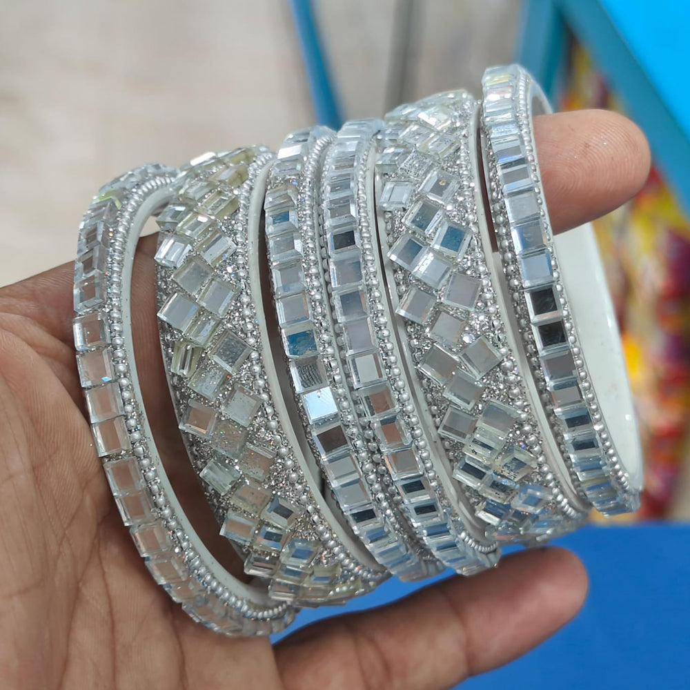 Manisha Jewellery Handcrafted Mirror Bangles Set for Stylish Look