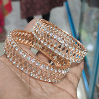 Manisha Jewellery Elegant Mirror And Austrian Stone Bangles Set for Women & Girls