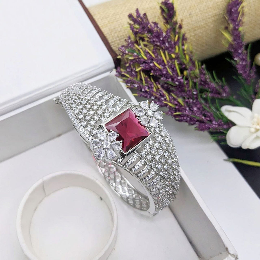 Manisha Jewellery Stylish American Diamond Openable Bracelets Set Perfect for Special Occasions