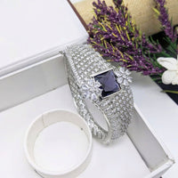 Manisha Jewellery Stylish American Diamond Openable Bracelets Set Perfect for Special Occasions