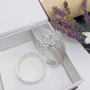 Manisha Jewellery Stylish American Diamond Openable Bracelets Set Perfect for Special Occasions