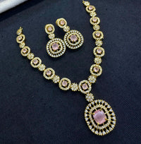 Manisha Jewellery Classic American Diamond Necklace Set Elegant & Timeless Design