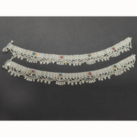 Manisha Jewellery Classic Silver Plated Traditional Payal with Engraved Design for Women & Girls