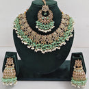 Manisha Jewellery Styled to Shine Crystal Stone And Beads Elegant  Necklace Set