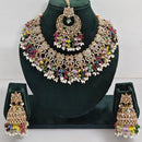 Manisha Jewellery Styled to Shine Crystal Stone And Beads Elegant  Necklace Set