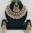Manisha Jewellery Styled to Shine Crystal Stone And Beads Elegant  Necklace Set