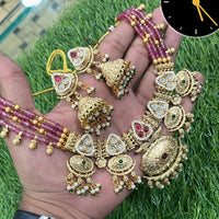Manisha Jewellery Graceful Polki Kundan & Pearl Necklace set For Wedding Occassions