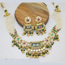 Manisha Jewellery Graceful Polki Kundan & Pearl Necklace set For Wedding Occassions 