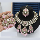 Manisha Jewellery Styled to Shine Crystal Stone And Beads Elegant  Necklace Set