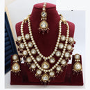Manisha Jewellery Beautiful Kundan And Beads Long Necklace set