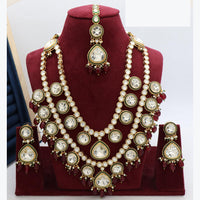 Manisha Jewellery Beautiful Kundan And Beads Long Necklace set
