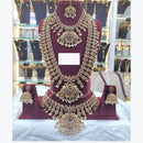 Manisha Jewellery Antique Gold Finish Bridal Necklace Set With Beautiful Kamarband