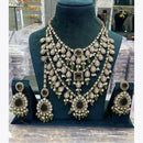 Manisha Jewellery Handcrafted Kundan and Beads Semi Bridal Set for Wedding & Festive Wear