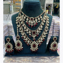 Manisha Jewellery Handcrafted Kundan and Beads Semi Bridal Set for Wedding & Festive Wear