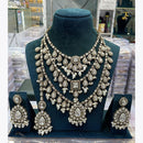 Manisha Jewellery Handcrafted Kundan and Beads Semi Bridal Set for Wedding & Festive Wear