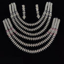 Manisha Jewellery Radiant American Diamond Necklace Set For Special Occassions