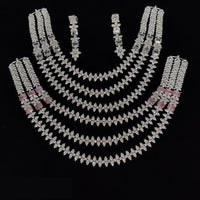 Manisha Jewellery Radiant American Diamond Necklace Set For Special Occassions