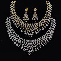 Manisha Jewellery Radiant American Diamond Necklace Set For Special Occassions
