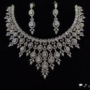 Manisha Jewellery Radiant American Diamond Necklace Set For Special Occassions