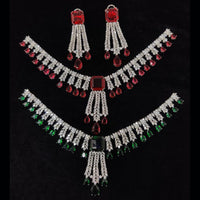 Manisha Jewellery Radiant American Diamond Necklace Set For Special Occassions