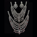 Manisha Jewellery Dazzling American Diamond Long Necklace Set