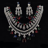 Manisha Jewellery Radiant American Diamond Necklace Set For Special Occassions