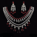 Manisha Jewellery Radiant American Diamond Necklace Set For Special Occassions