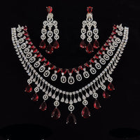 Manisha Jewellery Radiant American Diamond Necklace Set For Special Occassions