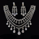Manisha Jewellery Radiant American Diamond Necklace Set For Special Occassions