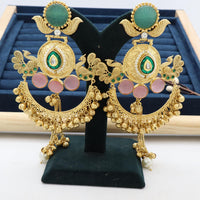Manisha Jewellery Festive Wear Antique Finish Brass Earrings with Ghungroo Work