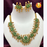 Manisha Jewellery Exquisite Pota Stone and Pearl Necklace Set for Cultural Functions