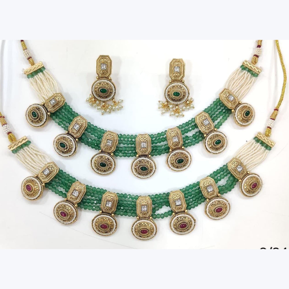 Manisha Jewellery Heritage Inspired Kundan And Pearl Choker Necklace with Timeless Weding Wear