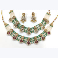 Manisha Jewellery Heritage Inspired Kundan And Pearl Choker Necklace with Timeless Weding Wear