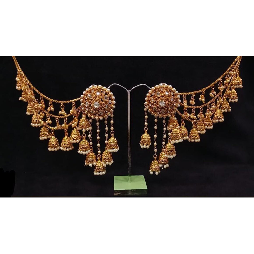 Manisha Jewellery Traditional Kanchain Earrings with Dangling Jhumkis