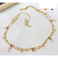 Manisha Jewellery Traditional Pota Stone and Pearl Drops Antique Kamarband