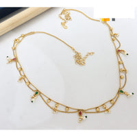 Manisha Jewellery Traditional Pota Stone and Pearl Drops Antique Kamarband