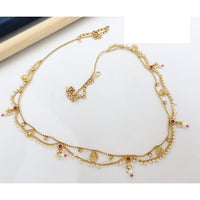 Manisha Jewellery Traditional Pota Stone and Pearl Drops Antique Kamarband