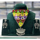 Manisha Jewellery Navratri Special Oxidised Choker Necklace Set with Matching Earrings