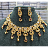 Manisha Jewellery Elegant Polki Kundan and Beads Necklace Set