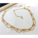 Manisha Jewellery Traditional Pota Stone and Pearl Drops Antique Kamarband