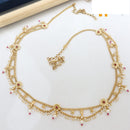 Manisha Jewellery Traditional Pota Stone and Pearl Drops Antique Kamarband