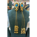 Manisha Jewellery Traditional Pota Stone and Beads Dangler Earrings with Bells