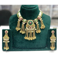 Manisha Jewellery Multi Strands and Beads Maharani Pota Stone Necklace Set