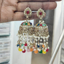 Manisha Jewellery Elegant Pota Stone And Pearls Jhumki Earrings