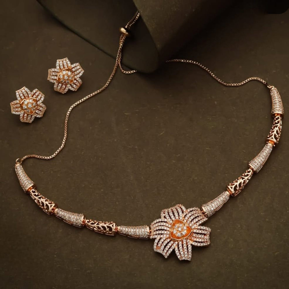 Manisha Jewellery Handcrafted Elegant Ethnic Austrian Stone Necklace Set