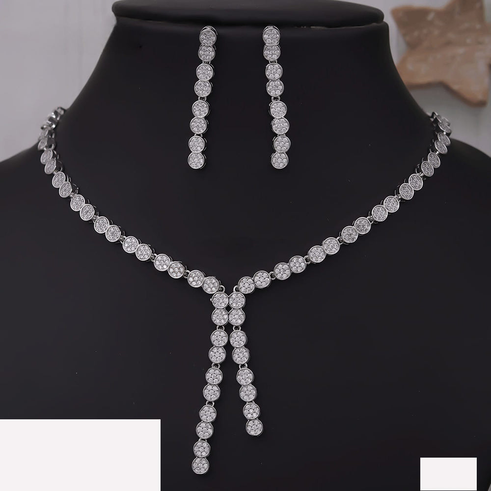 Manisha Jewellery Handcrafted Elegant Ethnic Austrian Stone Necklace Set