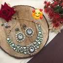 Manisha Jewellery Elegant Spark Kundan And Meenakari Necklace Set