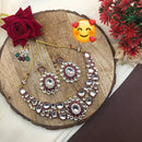 Manisha Jewellery Elegant Spark Kundan And Meenakari Necklace Set
