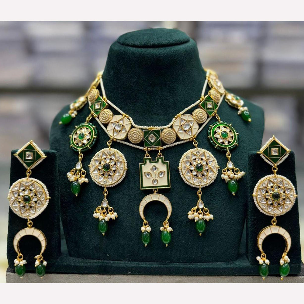 Manisha Jewellery Elegant Vibes Kundan And Pearl Necklace Set