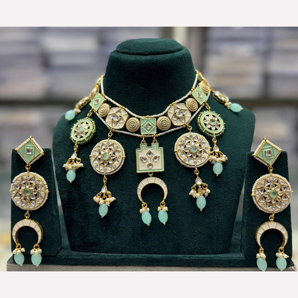 Manisha Jewellery Elegant Vibes Kundan And Pearl Necklace Set